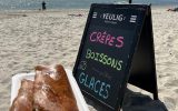 Yeulig crepe sur la plage